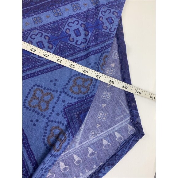 Soft Surroundings Sitarra Dress Aria Blue Long Sleeve Midi Stretch Womens Small - Picture 11 of 12